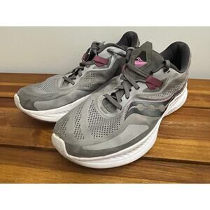Saucony Guide 15 Running Shoes Gray Alloy Quartz Womens Size 12 Athletic